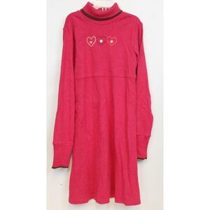 NWT 2005 Gymboree Tyrolean Lure Shift Dress sz 12 Turtleneck Heart Cute Pink